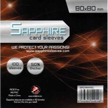 sapphire sleeves caramel - 100 bustine 80x80mm