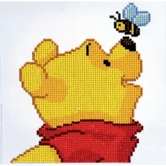 pooh with bee - diamond dotz cd854300105 22x22cm