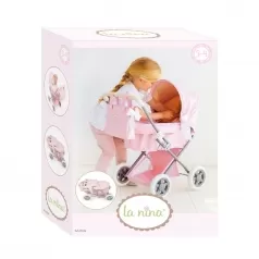 carrozzina piccola per bambole vernice rosa