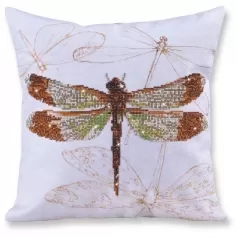 dragonfly earth - diamond dotz advanced dd16.001 cuscino 45x45cm