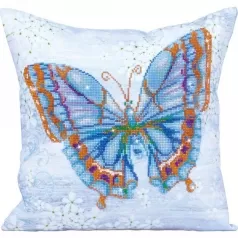 papillon bleu - diamond dotz advanced dd16.006 cuscino 45x45cm