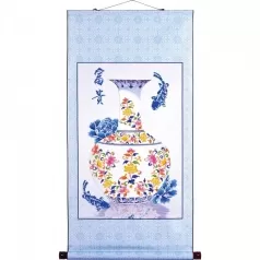 oriental blessing prosperity scroll- diamond dotz advanced dd17.002 49,5x112cm