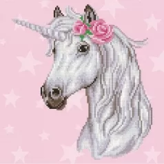 unicorn - diamond dotz intermediate 49298 32x32cm