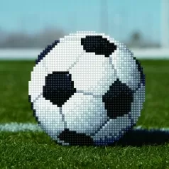 soccer ball - diamond dotz beginner 50491 20,32 x 20,32cm