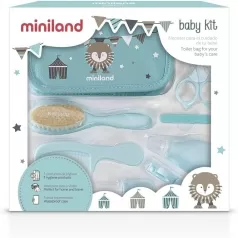 baby kit azzurro - contagocce, aspiratore nasale, pettine, spazzola a setole naturali, forbici, tagliaunghie e 4 lime