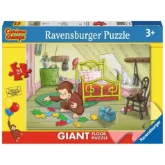 curious george giornata di puzzle - puzzle 24 pezzi pavimento