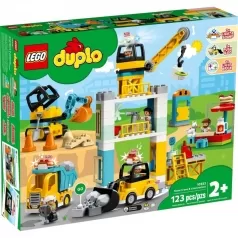 10933 - cantiere edile con gru a torre