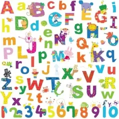 lazoo lettere alfabeto adesivi removibili da parete