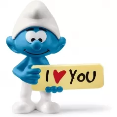 puffo con scritta i love you
