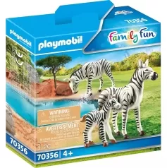 famiglia di zebre