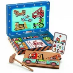 tap tap vehicules - sagome in legno con chiodi e martello