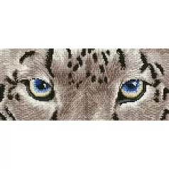 snow leopard spy - diamond dotz intermediate dd5.043 42x18cm