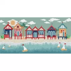 seaside days - diamond dotz intermediate dd7.051 53x27 cm