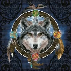 celtic wolf guide - diamond dotz intermediate dd12.049 51,5x51,5cm