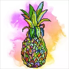 pineapple - diamond dotz intermediate 50467 30,48x30,48cm