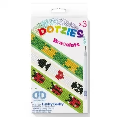 braccialetti lucky lucky - diamond dotz set da 3 braccialetti