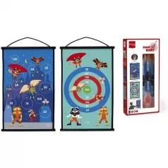 freccette a ventosa e bersaglio 38x60 - star to dart super eroi
