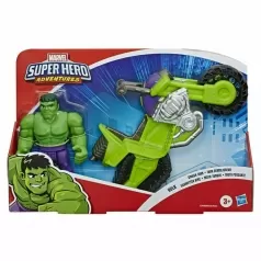 marvel super hero adventures - hulk con moto mini mighties