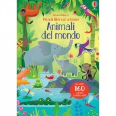 piccoli libri con adesivi - animali del mondo