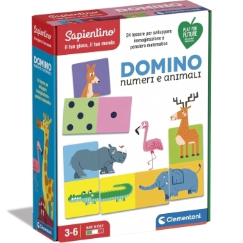 domino numeri e animali