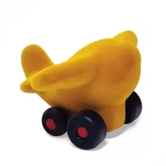 aeroplano giallo in caucciu naturale