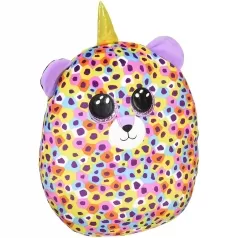 giselle - cuscino peluche gattocorno multicolore 33cm - squish-a-boos