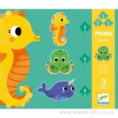 primo in the sea - puzzle progressivo 4-6-9 pezzi