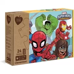 marvel super hero adventures - puzzle 24 pezzi maxi - play for future