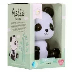 luce da notte led panda nero
