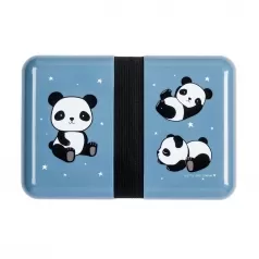 panda - contenitore porta pranzo da decorare con adesivi