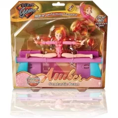 team gem le magiche ginnaste - set trave con ginnasta amber