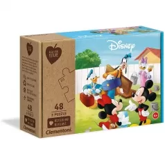 classic mickey - puzzle 3x48 pezzi - play for future