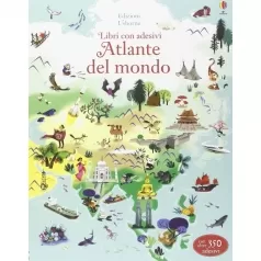 atlante del mondo. con adesivi