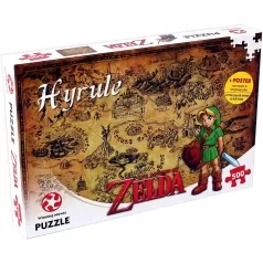 legend of zelda hyrule map - puzzle 500 pezzi