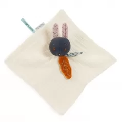doudou coniglio lune in mussola di cotone beige apres la pluie