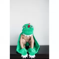 asciugamano bimbi con cappuccio, devin il dinosauro - 100% cotone