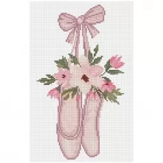 ballet slippers - diamond dotz squares dq7.003 24x37cm