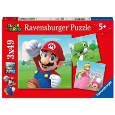 super mario - puzzle 3x49 pezzi