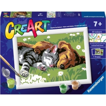 creart - cane e gatto dolce sonno