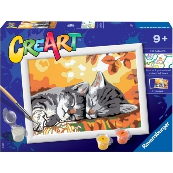 creart - gattini in autunno