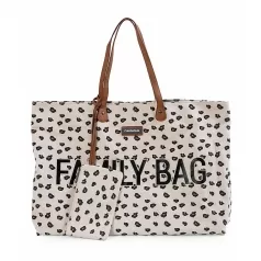 family bag - borsa weekend 55x18x40 cm - leopardato