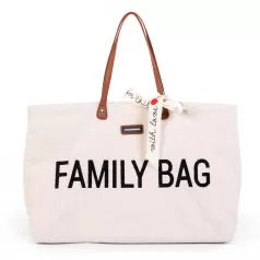 family bag - borsa weekend 55 x 18 x 40 cm - teddy panna