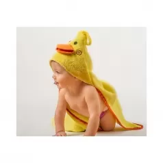 asciugamano baby con cappuccio, puddles l'anatroccolo - 100% cotone
