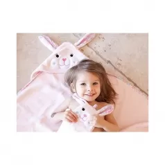 asciugamano baby con cappuccio, beatrice la coniglietta - 100% cotone