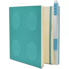notebook quaderno con 1 penna - colore azzurro