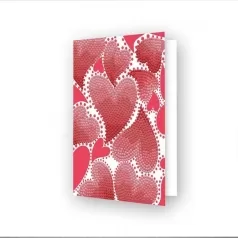 biglietto d'auguri - diamond dotz hearts swirls