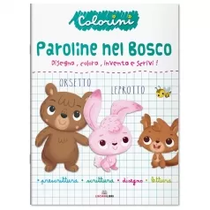 paroline nel bosco. prescrittura. colorini