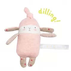 sonaglio coniglietto rosa lulu - les petits dodos