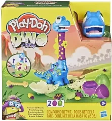 play-doh dino crew - growin' tall bronto con 2 colori