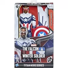 capitan america falcon edition - avengers personaggio 30cm titan hero